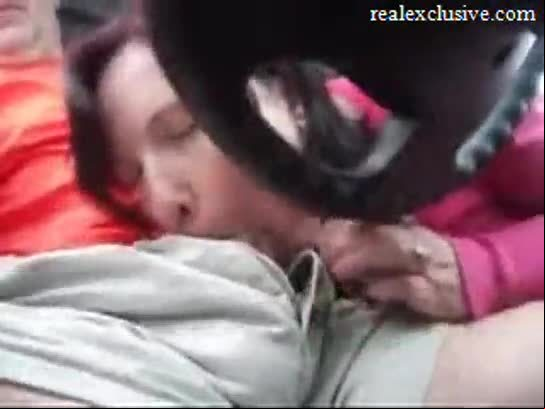 My girlfriend sucking my dick in carpark